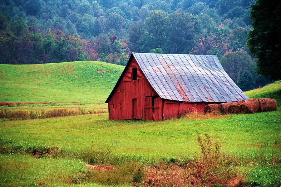 Barn, Eastside of Blue Ridge, Old Rag, VA : Bucolic : The Shenandoah Gallery | Kevin Byrne
